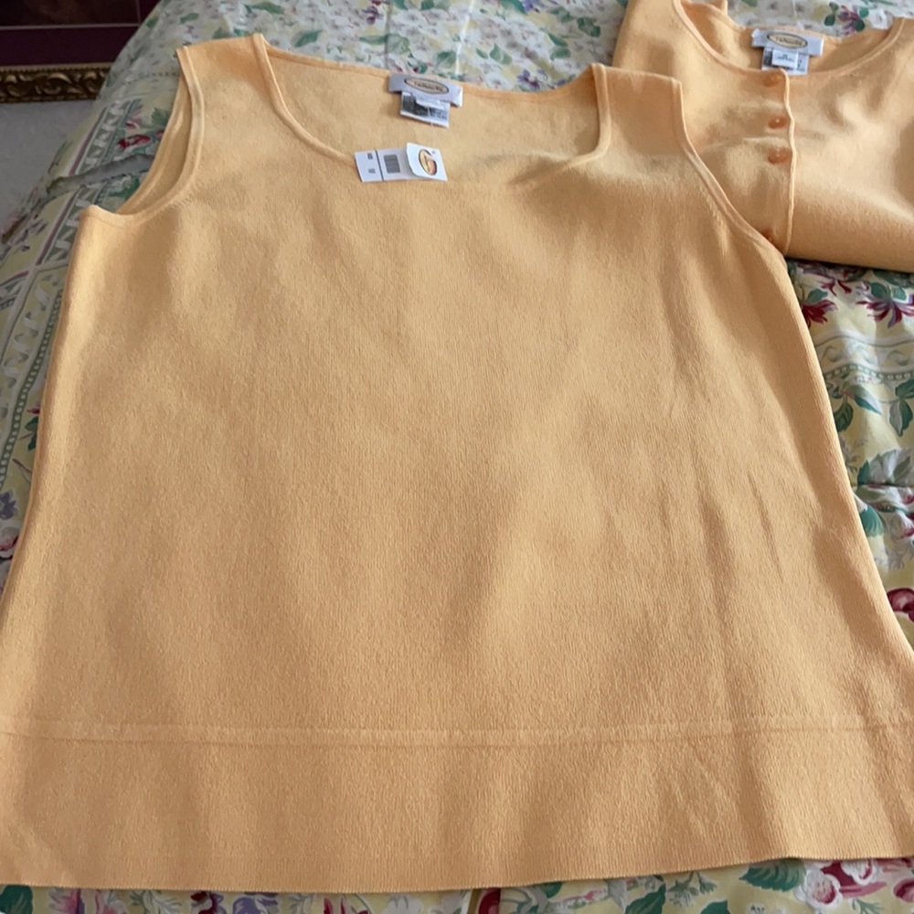 NWT Talbots Yellow Shell Size M - Picture 7 of 8